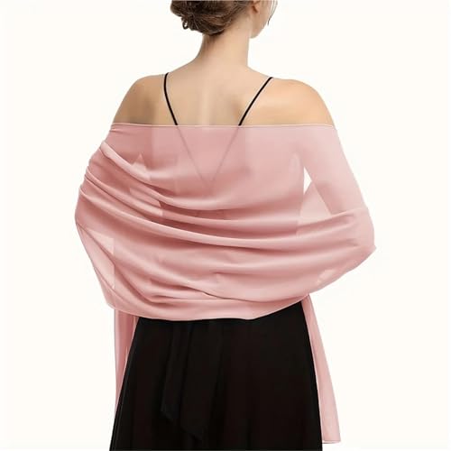 Elegant Chiffon Shawl Wraps Women Lightweight for Casual Outings and Evening Events(Beige)2
