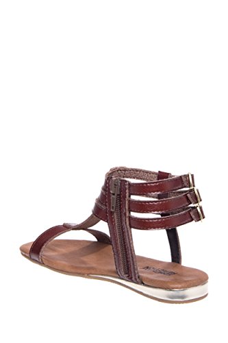 Kenneth Cole REACTION Kids Girl's Wishing Shell (Little Kid/Big Kid) Chocolate Leather Sandal 1 Little Kid M3