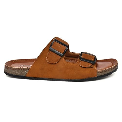 Image of HEALTH FIT Comfortable & LightWeight | Fashionable & Everyday Stylish & Durable Design Slip-on Style Flip Flops for Gents 3075