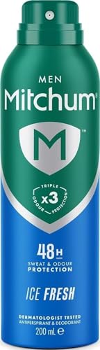 Image of Mitchum Men Triple Odor Defense 48h Protection Deodorant Spray, 200ml