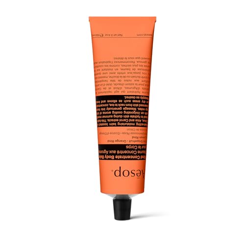 Aesop Rind Concentrate Travel Body Balm | Nourish and Smooth Skin with Shea and Cocoa Butter | Aloe Vera Juice to Soothe and Hydrate | 3.4oz / 100mL