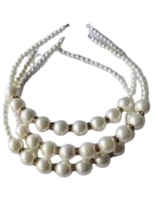 Freebies White Pearl Beads Fancy Hair Band for Kids, Girls and Women/Beautiful White Pearl Headband for Women(Pack of 3) (B0CVQL7PG1) Amazon Price History, Amazon Price Tracker