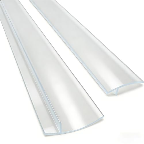 Paquete de 2 cubiertas flexibles de silicona para estufa, resistentes al calor, huecos de silicona entre encimera y estufa, horno, lavadora, secadora, fácil de limpiar (transparente, 25 pulgadas)