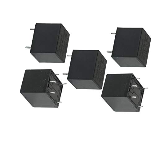 Aexit DC 24V Relays Coil SPDT 5 Pin 1NO 1NC Mini Power Relay PCB Type JQC-3FT73 Accessory Power 5 Pcs