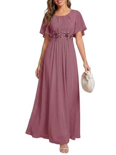 10 Best Mother of Groom Dresses That Shine at the Big Event 7 Ever-Pretty Women’s Chiffon A-Line Evening Dress