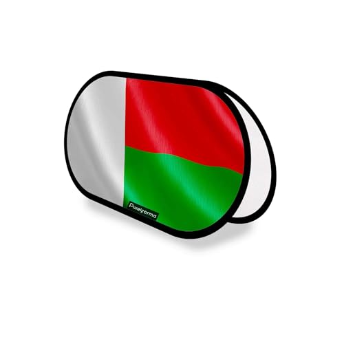 Drapeau Madagascar publicitaire 70x120cm en tissu polyester pour pavillon et oriflamme ovale