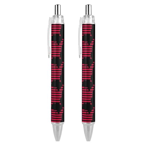 Bolígrafos retráctiles Flighing Back to U.S. con punta fina de 0,5 mm en pack de 4