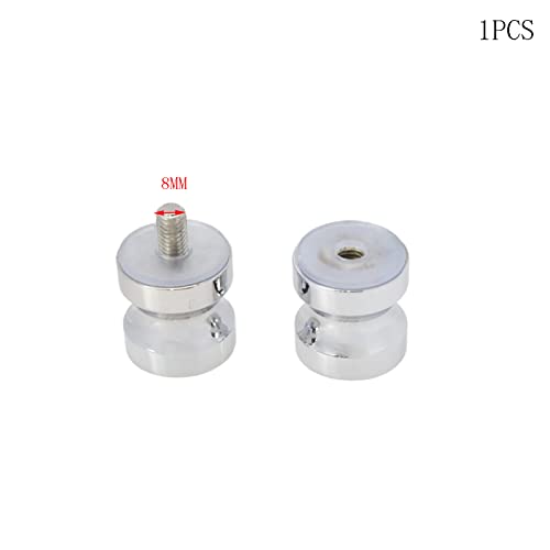 Faotup 1Pcs Silver M8 3Cm/1.18Inch Diameter Shower Glass Door Knob,Bathroom Pull Knobs For Shower,Shower Door Knobs,Sliding Shower Glass Door Knob Bathroom,Type-A,Silver #TOP2