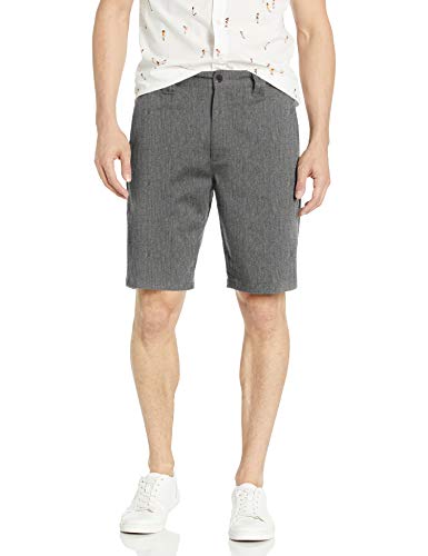 O'Neill Men's 21 Inch Outseam Hybrid Stretch Walk Short, Dark Charcoal/Contact, 34