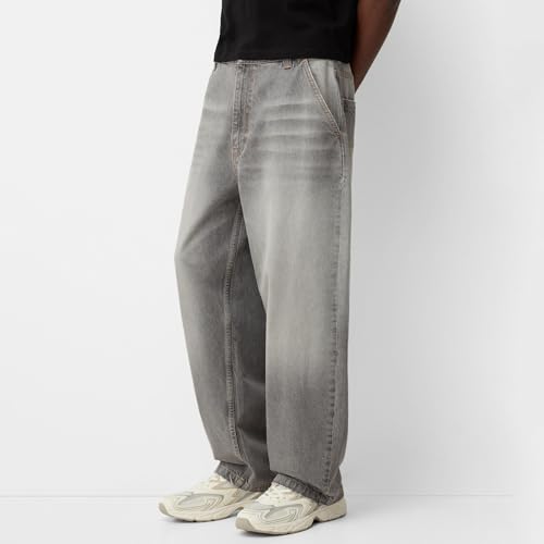 Men's Loose Fit Baggy Jeans Vintage Trousers Casual Streetwear Wide Leg Hip Hop Oversized Denim Pants2