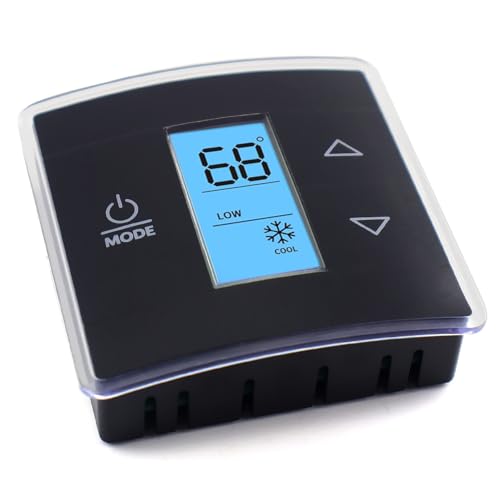 10 Best Rv Air Conditioner Thermostats: Ultimate Guide to Efficient Cooling Control 3316250.712 RV Single Zone Wall Thermostat Replacement for Dometic for RV/Camper Conditioners, Blue Backlight LCD Display, Black 3-Wire