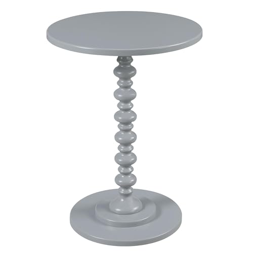Image of Convenience Concepts 131355GY Palm Beach Spindle Table, Gray
