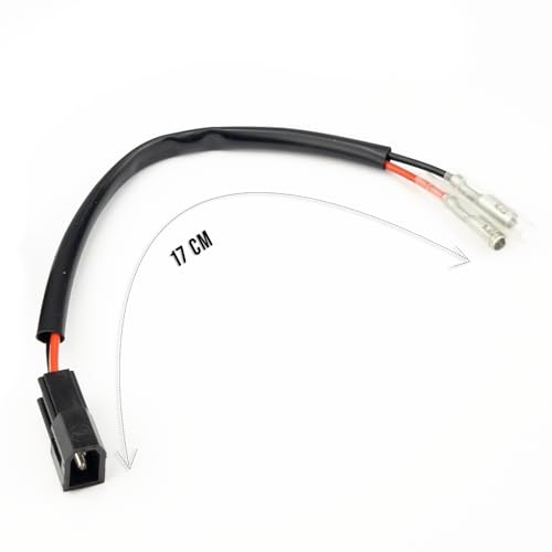 Image of Aharon Motorcycle 12V Cable Wire Extension /Adapter for LED Turn Signal Lights | Compatible with Aprilia Motorcycles | Bike Indicator Blinkers | Waterproof Indicator Light Connector Plug
