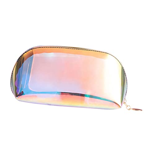 PartyKindom Bolsa Maquillaje Portátil TPU Transparente Resistente Organizador Cosméticos Multifuncional Grande para Viaje y Aseo Personal