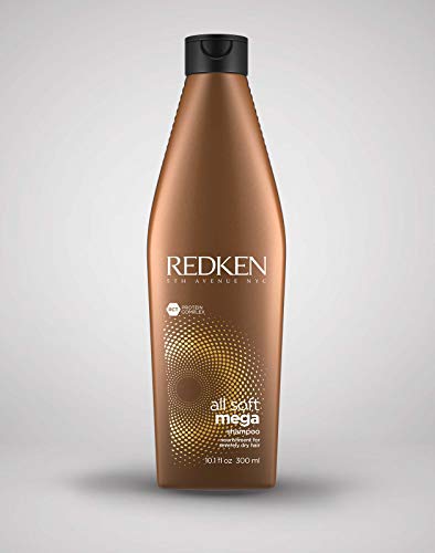 31oGcdVuTyL Redken All Soft Mega Shampoing pour cheveux très secs, shampooing de soin à l'huile d'argan et alove vera, protège contre la casse et les pointes fourchues, soin des cheveux soyeux et doux