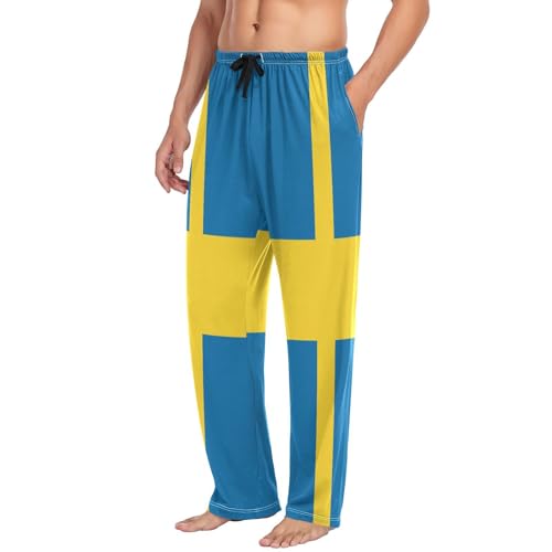 GuoChe Winter Pajama Pants For Men Men Nightwear with pockets for Adult Christmas Gifts Small4