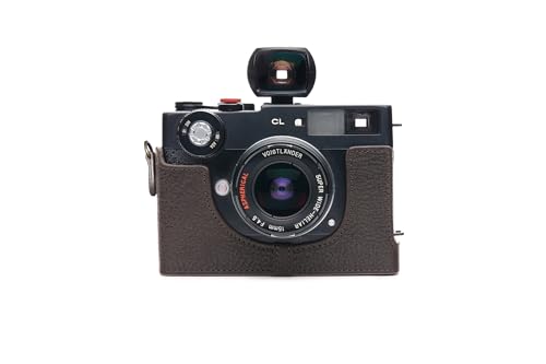 Housse Leica CL en cuir véritable marron étui protection appareil photo fait main