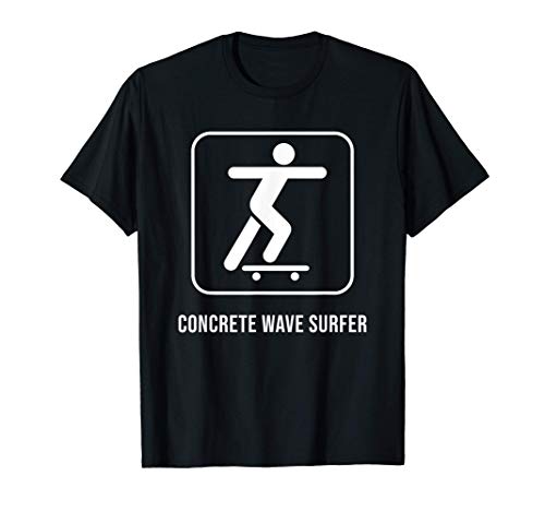 Concrete Wave Surfer Skateboarder T-Shirt