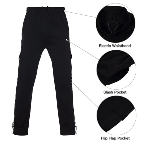 Bellnorth Men'S Tracksuit Sets Outfit Activewear Full Zip Fleece Hoodie Jacket Cargo Sweatpant Casual Sweatsuit 2 Piece Outdoor Sportswear thumb #2