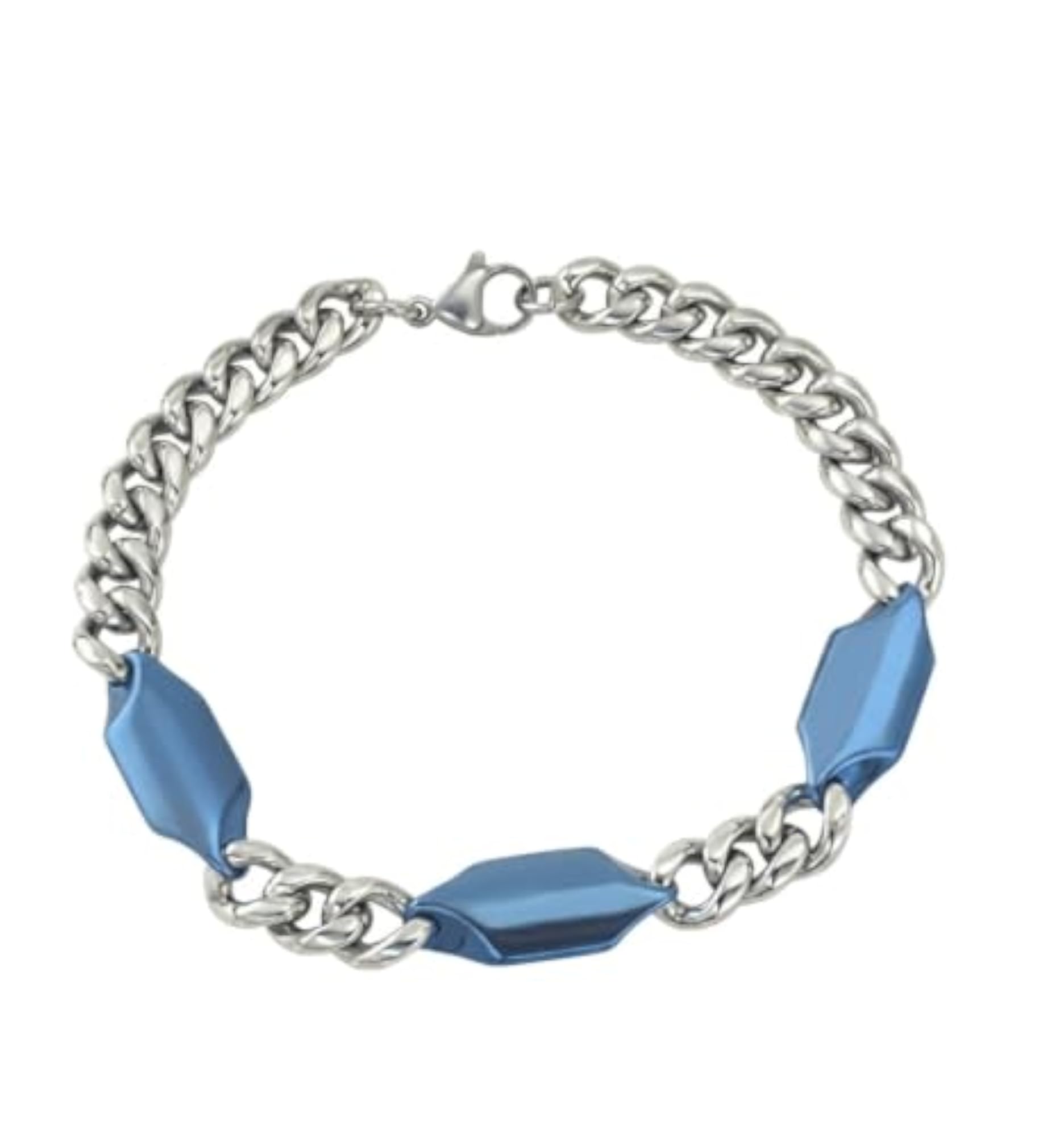 Azure Apex Link Bracelet for Men, Stylish Hand Band Gift