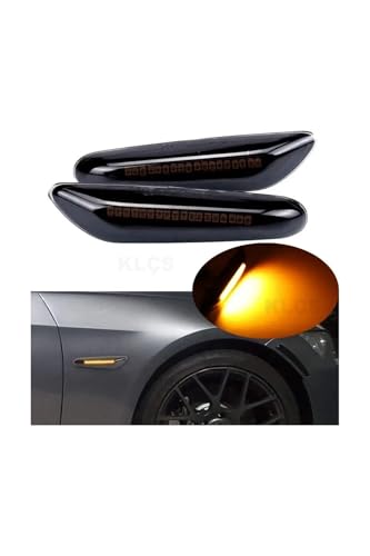 BMW E60 E61 E90 E91 E92 E93 E 46 Düz Ledli Çamurluk Sinyali Sağ Sol Takım (Soketsiz)