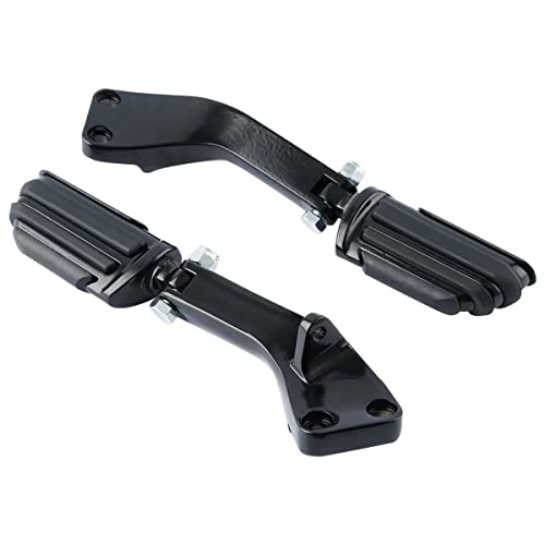 Datuihan Passenger Foot Pegs Mount Fits Street Fat Bob Low Rider (Aluminum) (Pair Foot Pegs W/Brackets) #TOP2