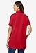 Woman Within Plus Size Perfect Short-Sleeve Polo Shirt - L, Classic Red