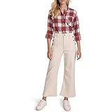 Nautica Womens Button Pocket Wide Leg Sailor Jeans, Natural, 2