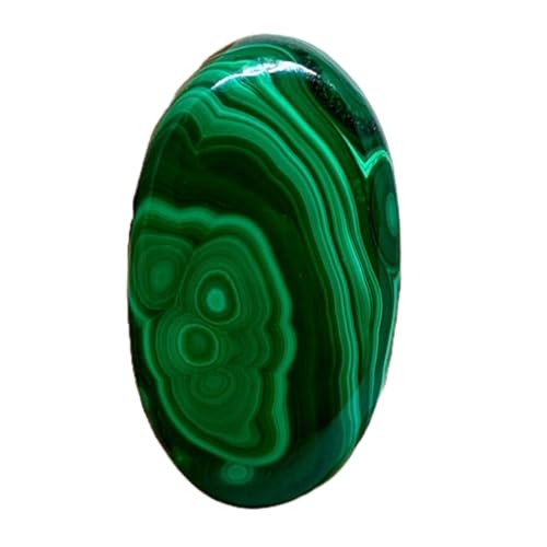 Pierre gemme malachite véritable de 39mm pour pendentif de prestige
