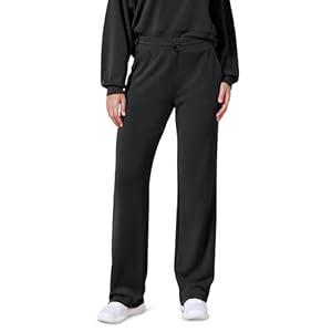 ODODOS Women’s Modal Soft Wide Leg Pants with Pockets Adjustable Shockcord High Waist Casual Lounge Pants-27/29/31″ Inseam