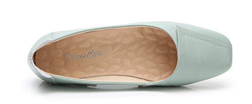 Venuscelia Women's Plain Dance Flat Shoe (7.5 M Us,Paleturquoise) #TOP4