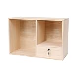 bücherregal weinkisten [Material] verdickte 1.2cm Blatt kann die Holzstruktur deutlich zu erkennen, und es ist dauerhaft.