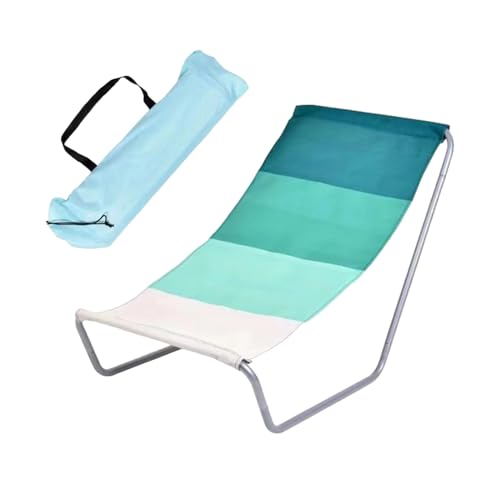 Silla de camping plegable portátil - Cama reclinable pesada con diseño de hamacas | Silla plegable para uso al aire libre, patio, playa, piscina, cubierta, senderismo, pic