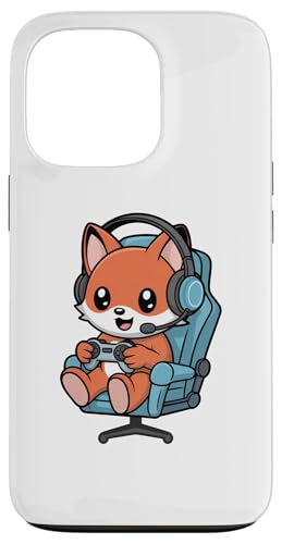 Funny Gamer Red Fox Gaming Video Game Enthusiast Boys Kids �X�}�z�P�[�X iPhone 13 Pro �p