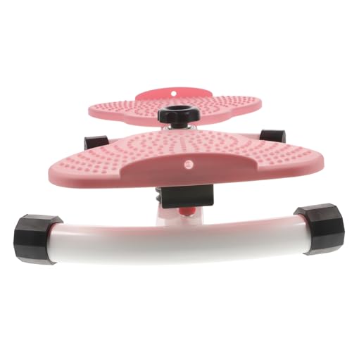 Parliky Twisting Waist Disc Fitness Plate for Calorie Burn Low Impact Joint Exercise Home Workout Equipment for All Ages and Fitness Levels Pink