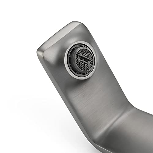 Grifo para lavabo con sensor de baño automático contra manchas gris pistola 5