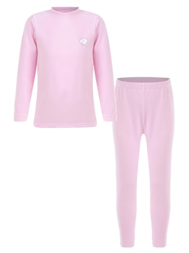 easyforever Kids Boys Girls Thermal Underwear Set Fleece Lined Base Layer Top & Bottom Long Johns Set