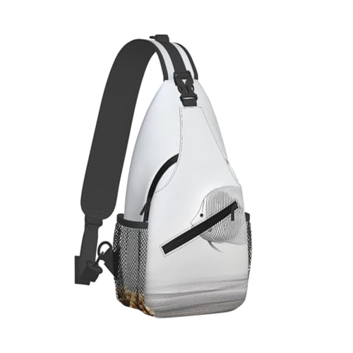 Morrales Sling Crossbody Negro para Hombre miniatura 2