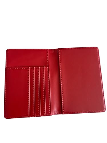 Red Kappa 1911 Alpha Psi Red Passport Cover Holder Vegan Leather2