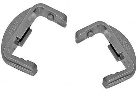 Aspares Front Rail Cap for BEKO DWD5411W Dishwasher (Set of 2 Pieces)