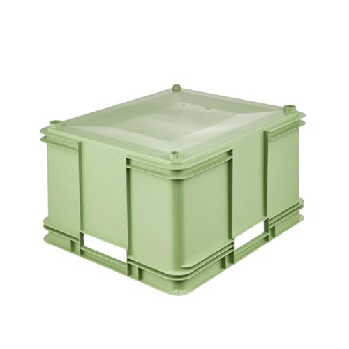 keeeper Transportbox mit Tragegriffen, Euro-Box XXL, 52 x 43 x 28 cm, Bruno Eco Line, Grün (Eco Grass Green)