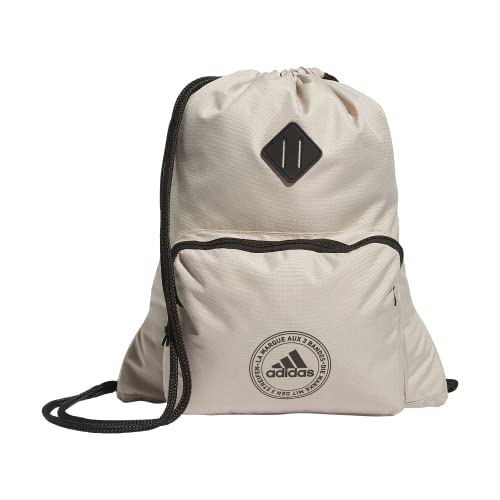 adidas Mochila clássica 3S 2.0, bege maravilha/preto, tamanho único, Wonder Bege/Preto, One Size, Mochila clássica 3s 2.0