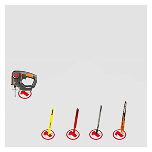 Sierra caladora eléctrica, sierra for carpintería, de alta velocidad, cortadora madera y Metal, multifuncional Herramienta de instrumentos de precisión(No battery)