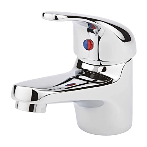 Grifo de lavabo para lavabo de baño mezcladores caliente y fría sola palanca grifo mezclador cromado Cover