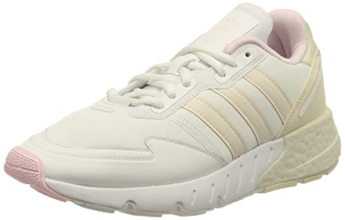 adidas Femmes ZX 1K Boost Baskets, Cloud White/Wonder White/Clear Pink, 40 2/3 EU