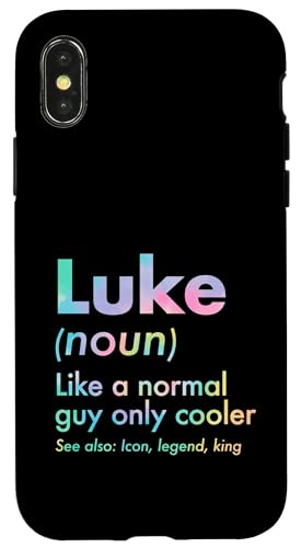 Luke Like A Normal Guy Only Cooler Legend King �t�@�[�X�g�l�[�� �X�}�z�P�[�X iPhone X/XS �p