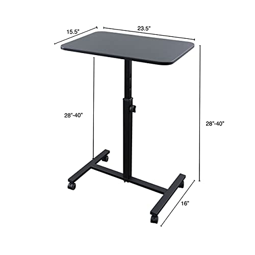 Soporte para Laptop Regulable con Ruedas 23.5x15.5x28-40 in miniatura 3