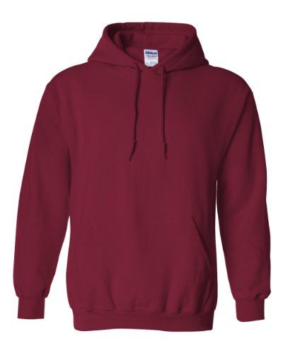 Gildan G125 DryBlend Adult Hooded Sweatshirt, Cardinal Red, Large