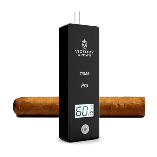 Digital Cigar Humidity Meter Portable Electric Moisture Guage Tester Reader Humidor Hygrometer Needle LCD Display Smoking Tobacco Accessories Perfect Gifts for Men image 4