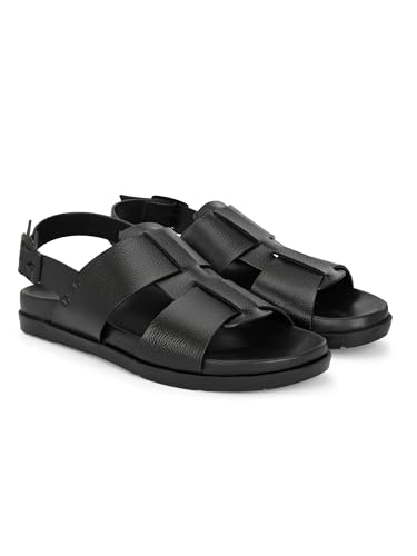 Image of San Frissco Men's Sandals with Open Toe Strap Slip On Chappal | Mens Sandals Perfect Fit for Summer and Rainy Season with Soft Footbed | Stylish Lightweight Trendy Floaters for Man